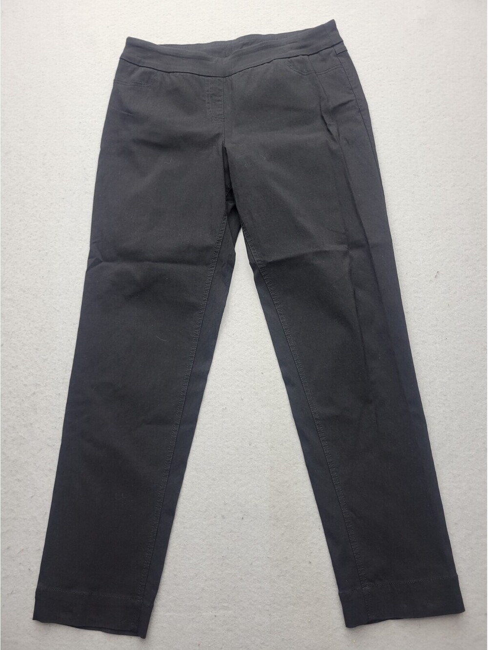 Soft Surroundings Women's Dress Pants Medium Black Rayon Blend High Rise Skinny